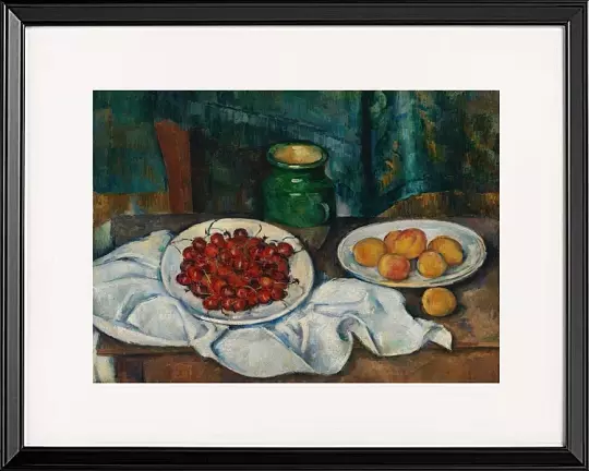 Stillleben mit Kirschen und Pfirsichen - 1885