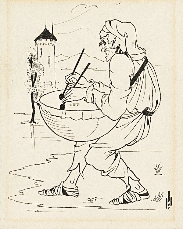 Mann mit Trommel – 1893