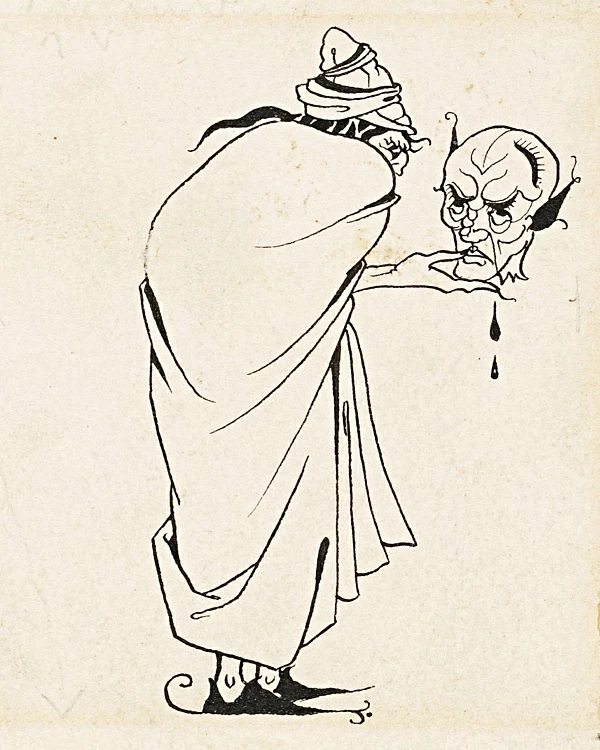 Mand med kranium - 1892