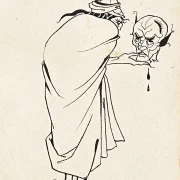 Mand med kranium - 1892