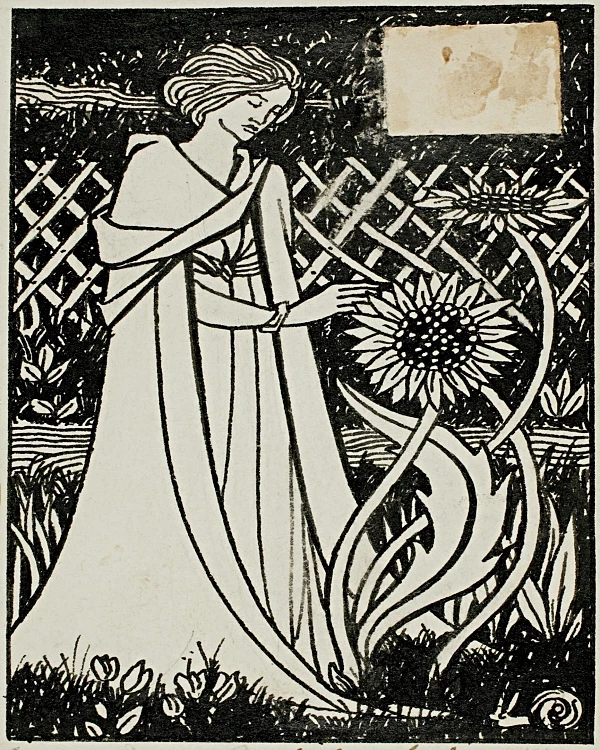 Kvinde med solsikker - 1892