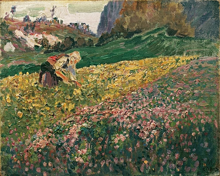 Pigen i blomsterengen - 1909