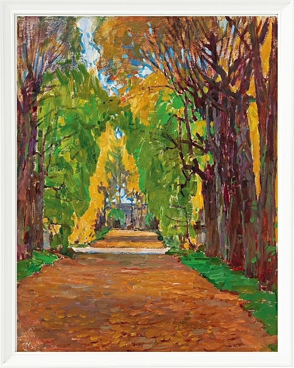 Motiv fra slottets park i Jevisovice - 1930