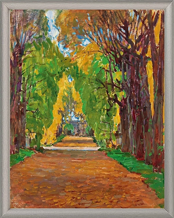 Motiv fra slottets park i Jevisovice - 1930