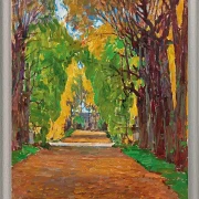 Motiv fra slottets park i Jevisovice - 1930