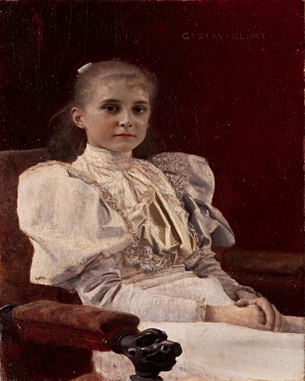 Siddende ung pige - 1894