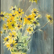 Vase med sortøjede Susaner - 1915