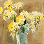 Vase med gule blomster - 1915