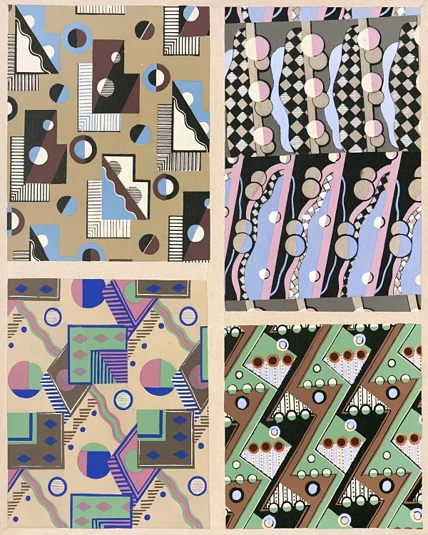 Samling af dekorationer og farver Pl.05 - 1930
