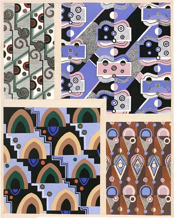 Samling af dekorationer og farver Pl.16 - 1930