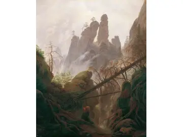 Felsenlandschaft im Elbsandsteingebirge - 1822