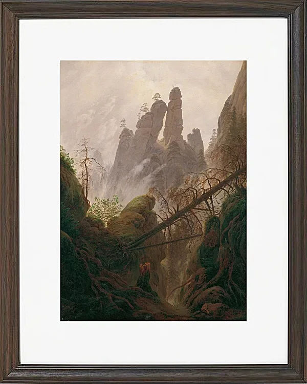 Felsenlandschaft im Elbsandsteingebirge - 1822