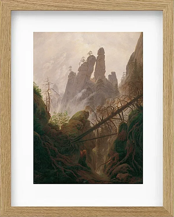 Felsenlandschaft im Elbsandsteingebirge - 1822