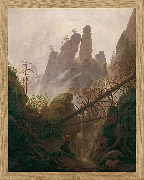 Felsenlandschaft im Elbsandsteingebirge - 1822