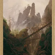 Felsenlandschaft im Elbsandsteingebirge - 1822