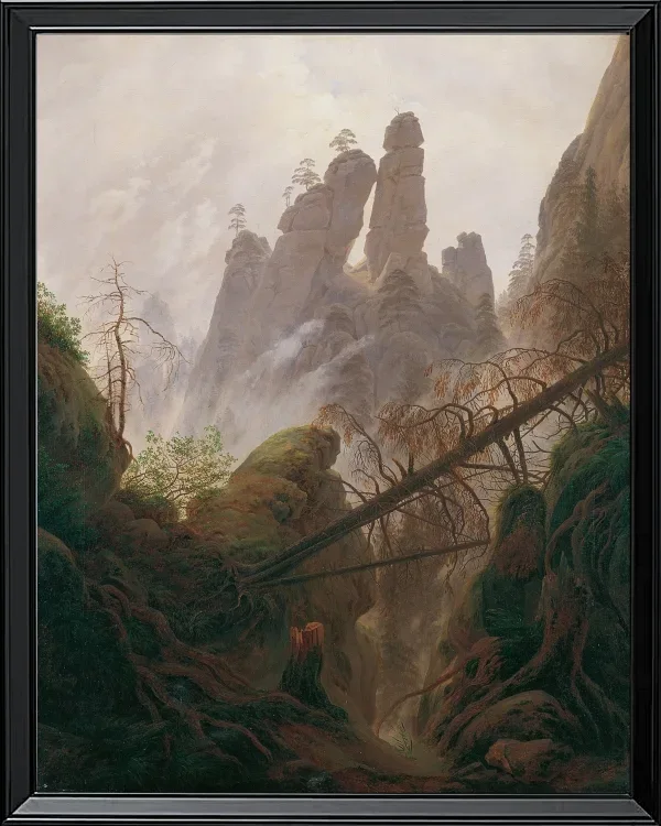 Felsenlandschaft im Elbsandsteingebirge - 1822