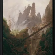 Felsenlandschaft im Elbsandsteingebirge - 1822