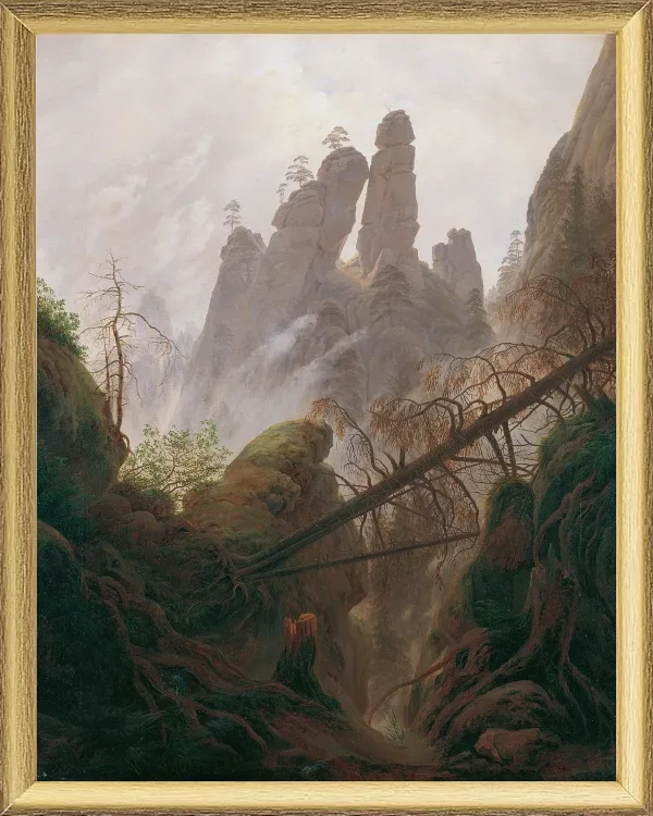 Felsenlandschaft im Elbsandsteingebirge - 1822