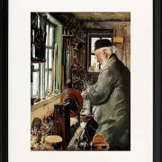 Ein Dreher an seiner Drehbank - 1890