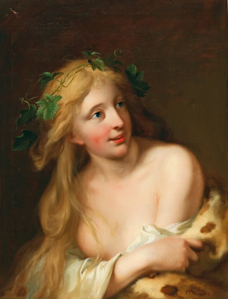 Wilhelm Tischbein – Eine Bacchantin 1784 | Giclée Kunstdruck gerahmt
