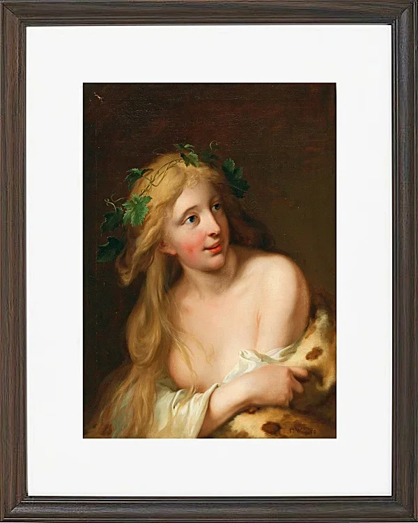 Wilhelm Tischbein – Eine Bacchantin 1784 | Giclée Kunstdruck gerahmt