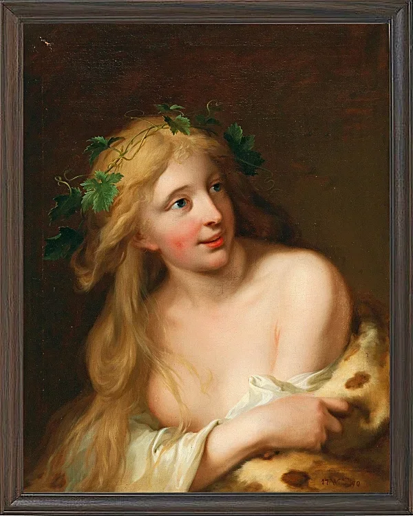Wilhelm Tischbein – Eine Bacchantin 1784 | Giclée Kunstdruck gerahmt