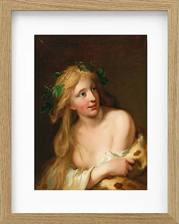 Wilhelm Tischbein – Eine Bacchantin 1784 | Giclée Kunstdruck gerahmt
