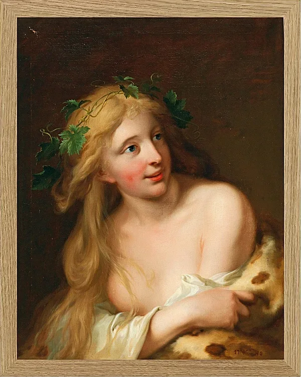 Wilhelm Tischbein – Eine Bacchantin 1784 | Giclée Kunstdruck gerahmt