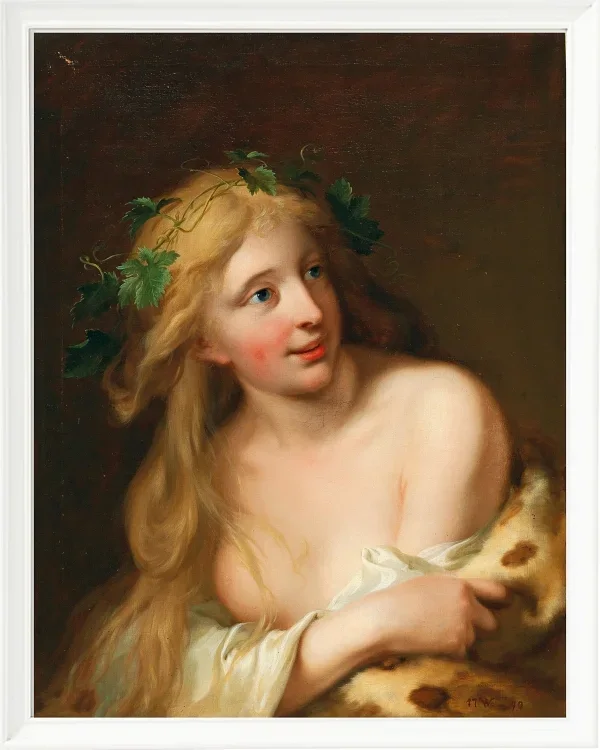 Wilhelm Tischbein – Eine Bacchantin 1784 | Giclée Kunstdruck gerahmt