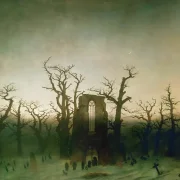 Caspar David Friedrich | Kloster i Egeskoven - 1810 | Indrammet kunsttryk | Romantic | formida