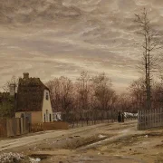 Abend nach Tauwetter. Taabæk, nördlich von Kopenhagen - 1850