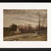 Abend nach Tauwetter. Taabæk, nördlich von Kopenhagen - 1850