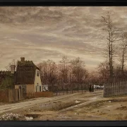 Abend nach Tauwetter. Taabæk, nördlich von Kopenhagen - 1850