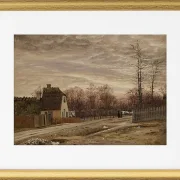 Abend nach Tauwetter. Taabæk, nördlich von Kopenhagen - 1850