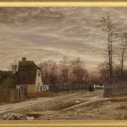 Abend nach Tauwetter. Taabæk, nördlich von Kopenhagen - 1850