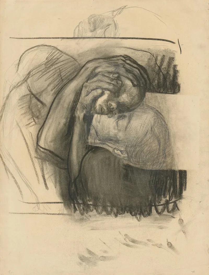 Käthe Kollwitz – Abschied 1910 | Giclée Kunstdruck gerahmt