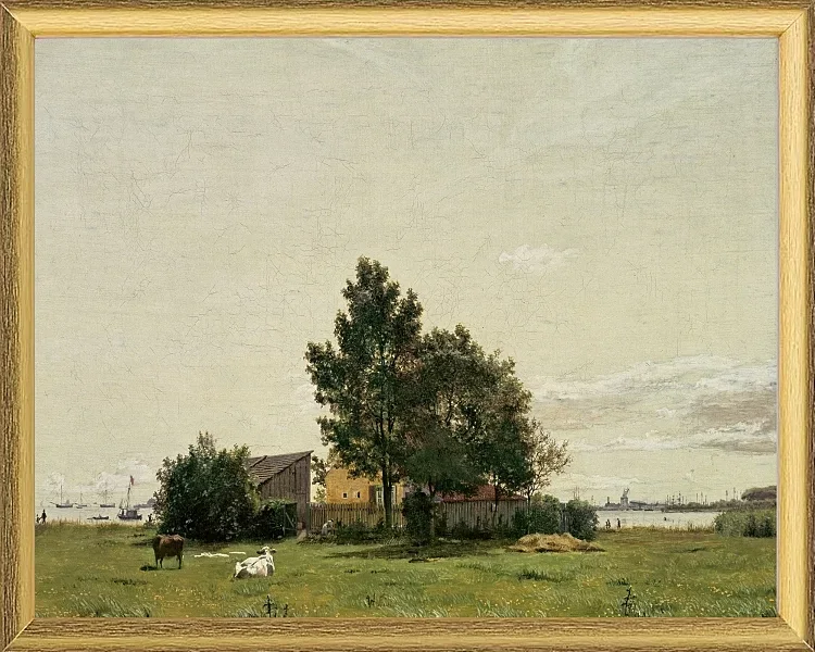 Abschnitt in der Nähe des Kalkofens mit Blick auf Kopenhagen – 1836