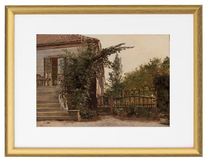 Die Gartentreppe führt zum Atelier des Künstlers am Blegdammen – 1841