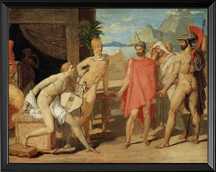 Achilles empfängt in seinem Zelt die Gesandten von Agamemnon – 1801