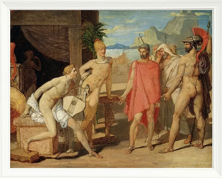 Achilles empfängt in seinem Zelt die Gesandten von Agamemnon – 1801