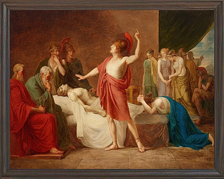 Achilles trauert um den Tod des Patroklos – 1824