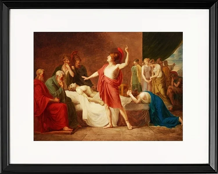 Achilles trauert um den Tod des Patroklos – 1824