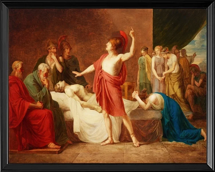 Achilles trauert um den Tod des Patroklos – 1824