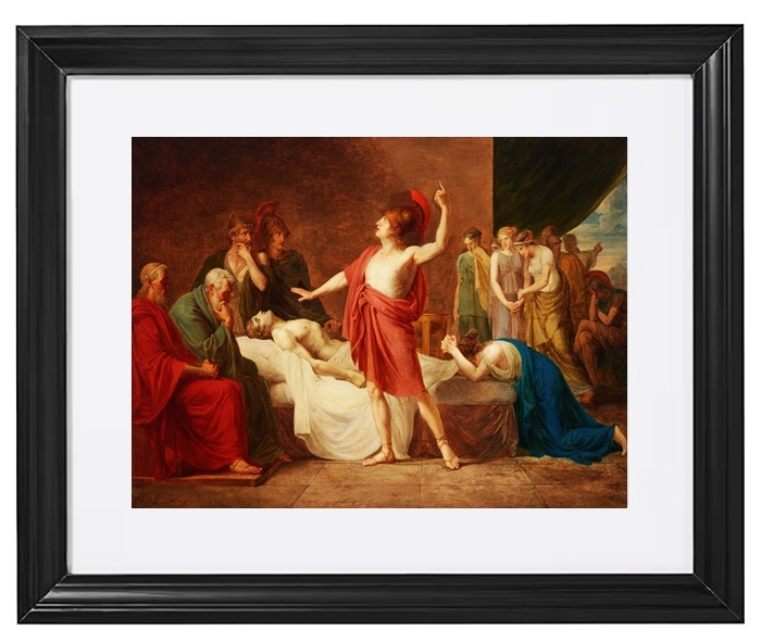 Achilles mourning the death of Patroclus - 1824