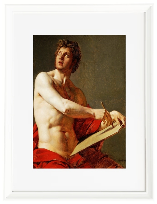 Academic study of a nude man - 1801