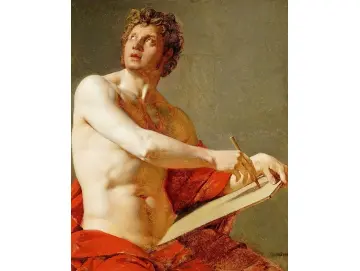 Akademische Studie eines nackten Mannes 1801