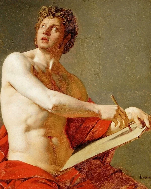 Akademische Studie eines nackten Mannes 1801