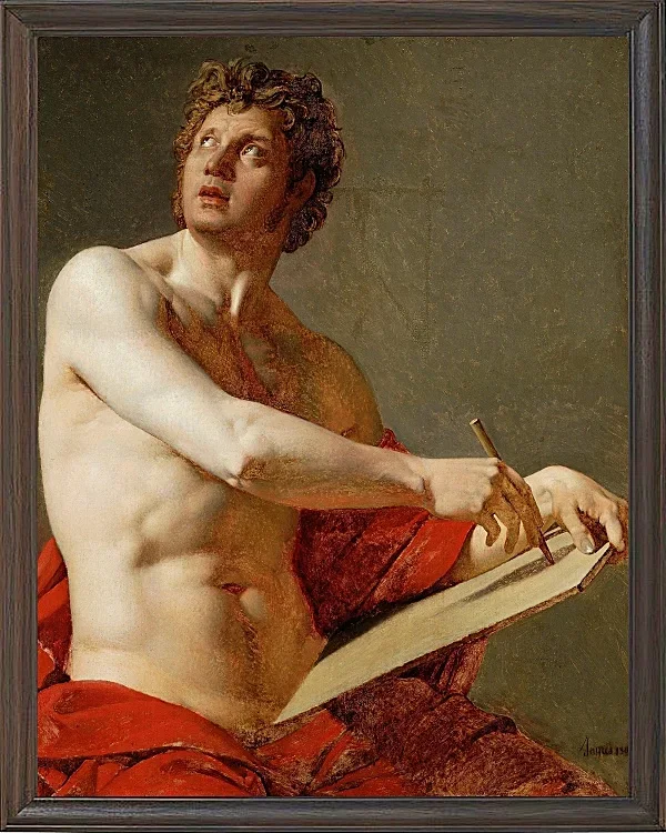 Akademische Studie eines nackten Mannes 1801