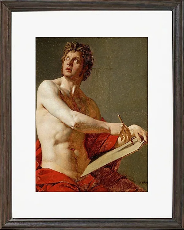 Akademische Studie eines nackten Mannes 1801