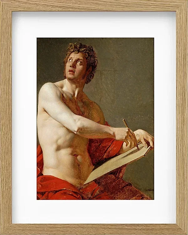 Akademische Studie eines nackten Mannes 1801